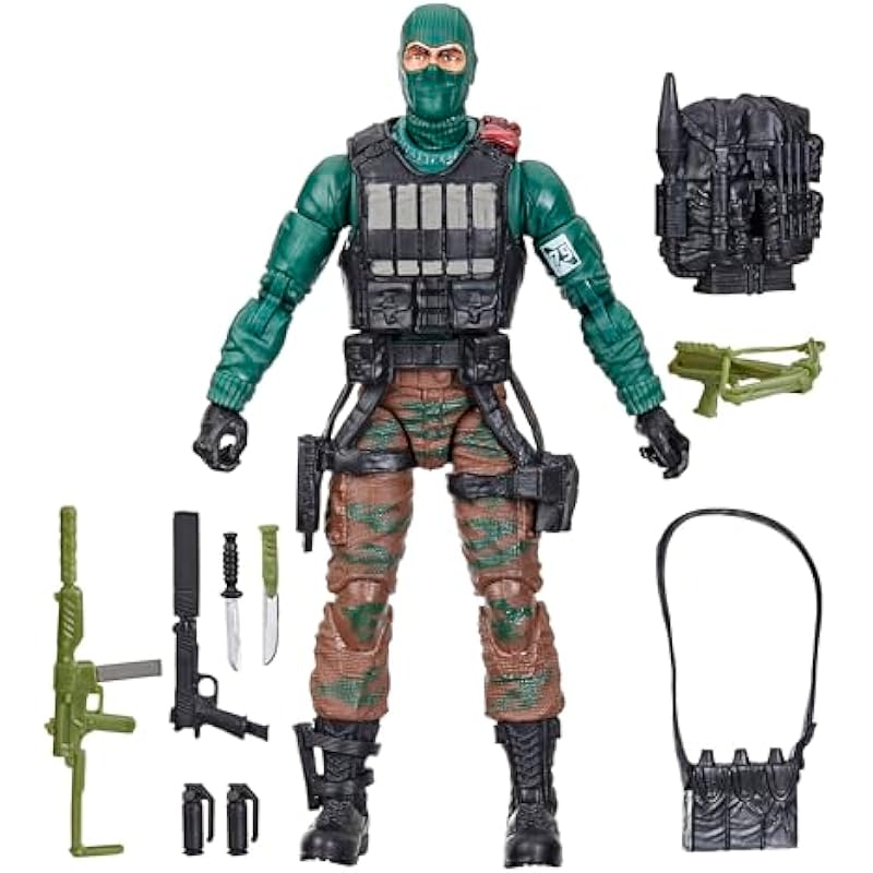 G.I. Joe Classified Series Retro Cardback Beach Head, Collectible 6-Inch Action Figure with 10 Accessories