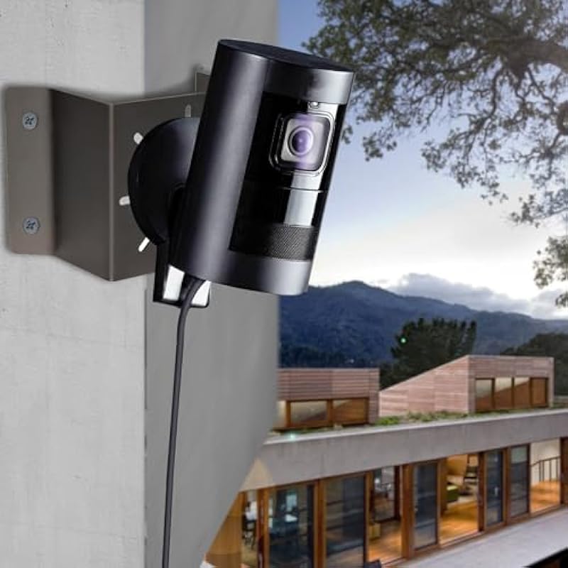 WiTi Mini Size Corner Wall Mount for WiFi IP Camera, Stainless Steel Holder Mounting Corner Bracket for Security Cameras,Compatible with Wyze Ring Cameras Bullet and Dome