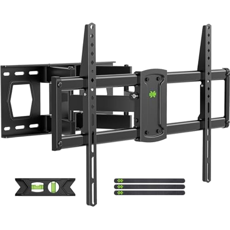 USX MOUNT TV Wall Mount for Most 37-86 inch TVs Hold up to 120lbs, Full Motion Wall Mount TV Bracket Swivel and Tilt, TV Mount with Dual Articulating Arms Extension Max VESA 600x400mm, 16″ Wood Studs