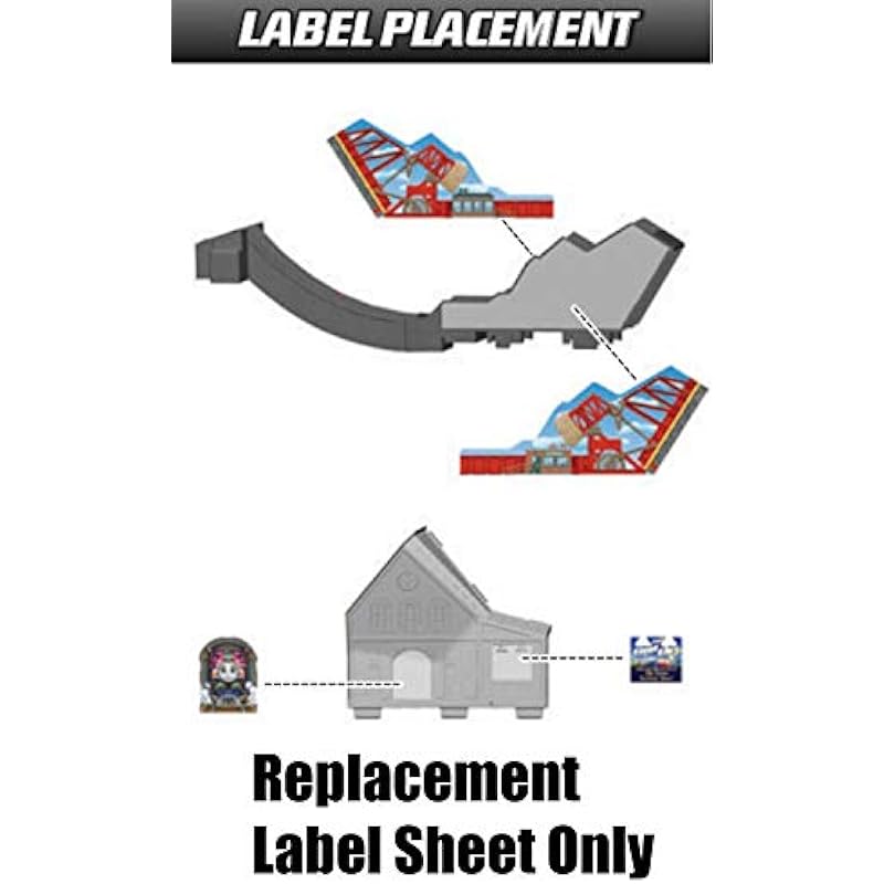 Fisher-Price Thomas & Friends Trackmaster Sky-High Bridge Jump – Replacement Label Sheet DFM54