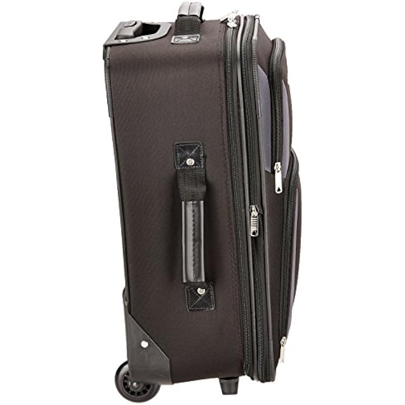 ROCKLAND Luggage 2-Piece Set, Black/Gray, One Size