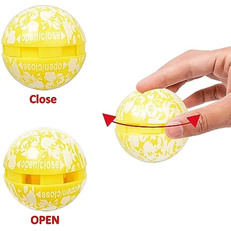 Eco-Fused Deodorizing Balls for Sneakers, Lockers, Gym Bags – 8 pack – Neutralizes Sweat Odor – Also Great for Homes, Offices and Cars – Easy Twist Lock/Open Mechanism – Citrus Mania