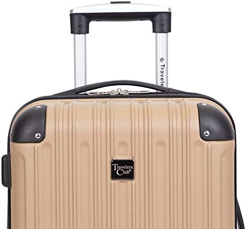 Travelers Club Unisex-Adult Midtown Hardside 4-Piece Luggage Travel Set Luggage Set
