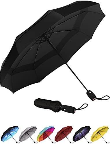 Repel Umbrella Windproof Travel Umbrella – Wind Resistant, Small – Compact, Light, Automatic, Strong, Mini, Folding and Portable – Backpack, Car, Purse Umbrellas for Rain – Men and Women