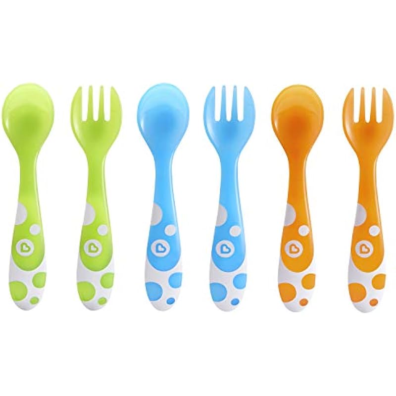 Munchkin Multi Toddler Forks and Spoons 14905, 6 Pack