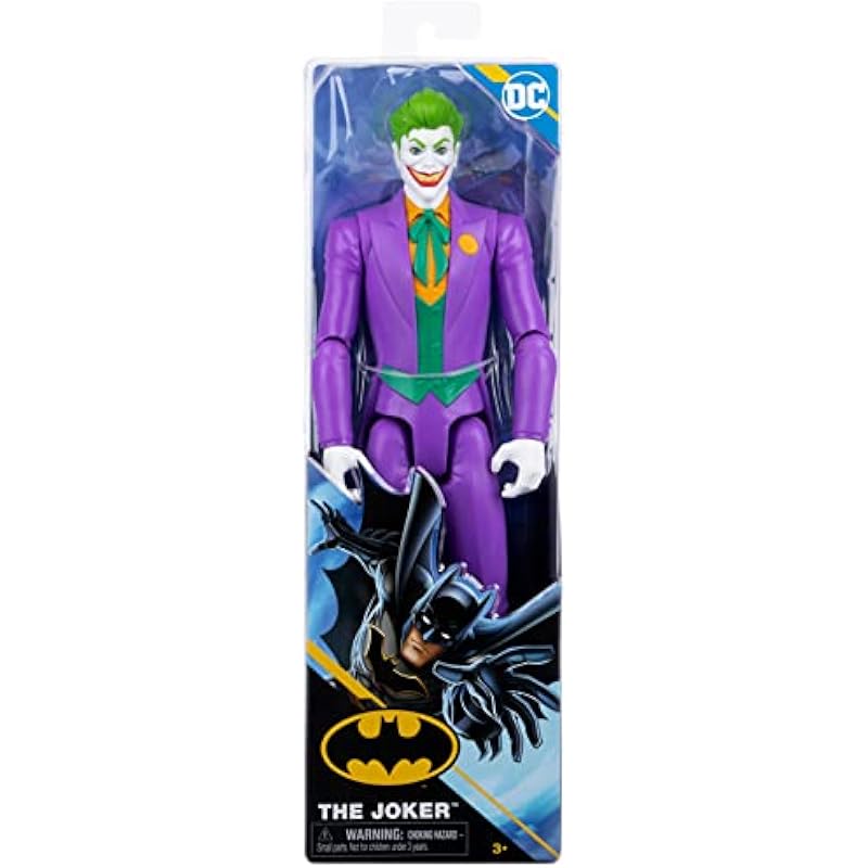 DC Comics, 12-inch The Joker Action Figure, Kids Toys for Boys and Girls Ages 3 and Up