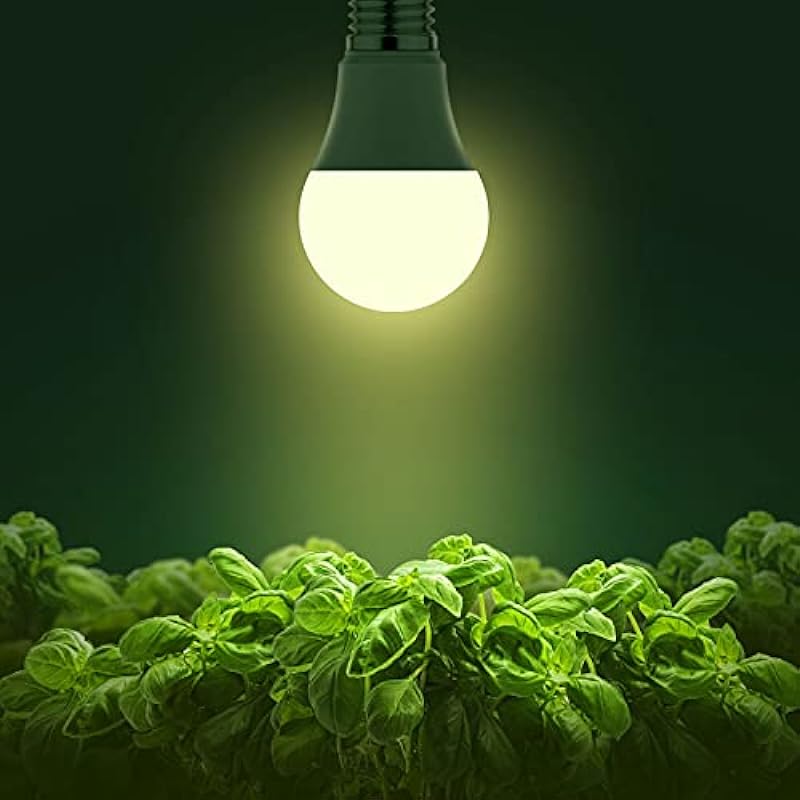 Briignite Grow Light Bulbs, LED Grow Light Bulb A19 Bulb, Full Spectrum Grow Light Bulb, Plant Light Bulbs E26 Base, 11W Grow Bulb 100W Equivalent, Grow Light for Indoor Plants, Seed Starting, 2 Pack