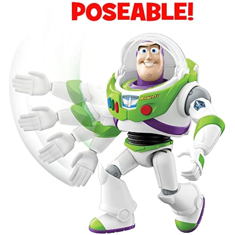 Disney Pixar Toy Story Movie Toys, Buzz Lightyear Talking Action Figure with Karate Chop Motion and 20 Phrases and Sounds