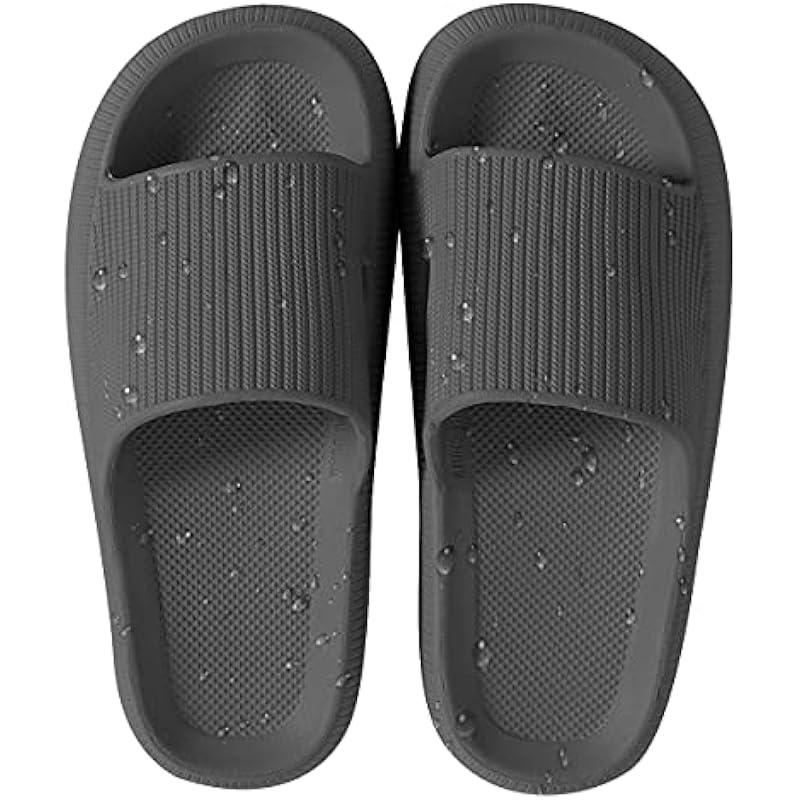 House Slipper For Man And Women Pillow Slides  Non-Slip Lightweight Open-toe Shower Shoes Quick Drying  Extra Thick Sandals