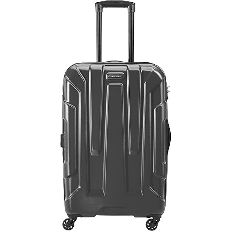 Samsonite Centric Hardside Expandable Luggage with Spinner Wheels, Black, Checked-Medium 24-Inch, Centric Hardside Expandable Luggage with Spinner Wheels