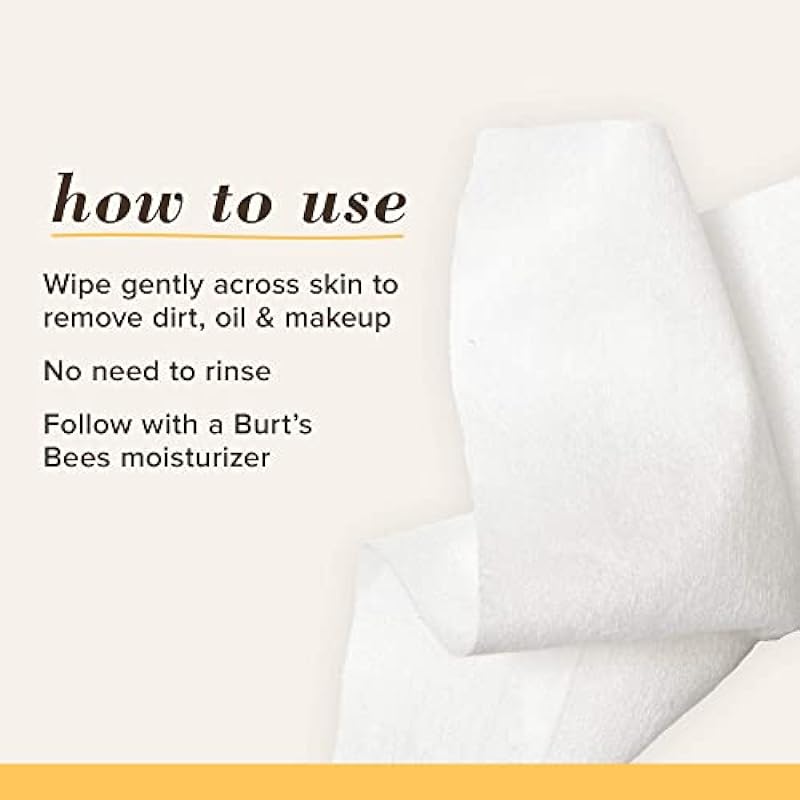 Burt’s Bees Micellar Cleansing Towelettes With White Cypress Oil, 30 Count, 3 Count, Value Pack