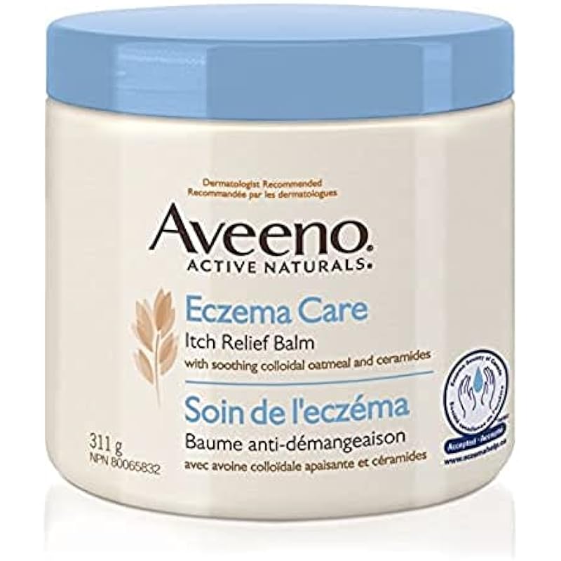 Aveeno Lotions Eczema Care Anti-Itch Balm, Eczema Treatment Cream With Colloidal Oatmeal, 311g