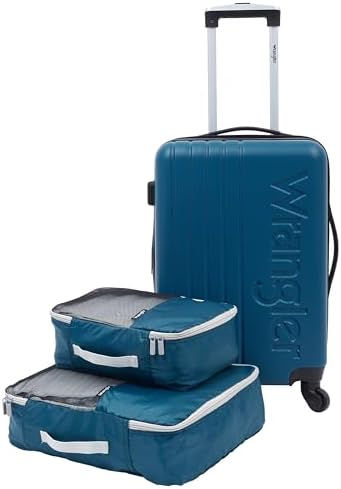 Wrangler Carry-On Luggage Set, Blue, Blue, Carry-on Luggage Set