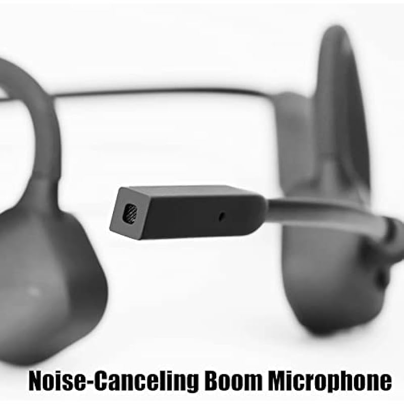 YouthWhisper Bone Conduction Headphones Bluetooth with Mic Open Ear Earphones Wireless Computer Headsets with Mic Noise Canceling Clear Phone Calls for Office use Driving Workouts Online Learning