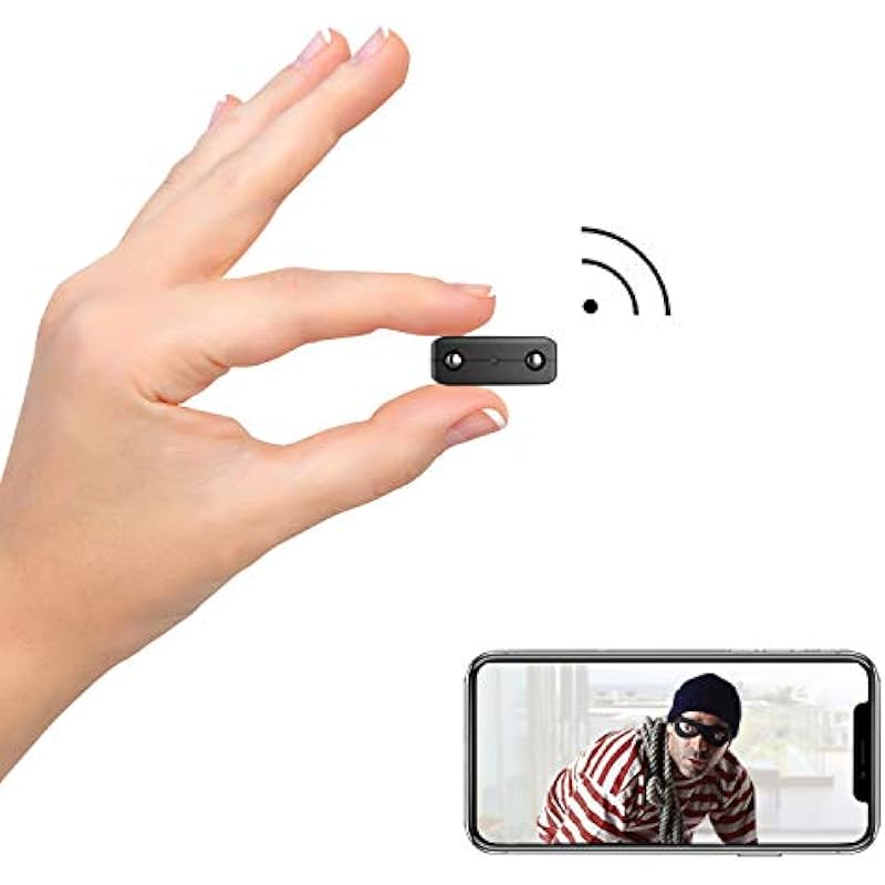 Smallest IP Camera WiFi, Rettru XD Mini HD Nanny Cam Video Camera Surveillance Camera with Night Vision,Motion Detection,Cloud Storage,Live Feed Streaming,Remote Viewing with iOS,Android Phone APP