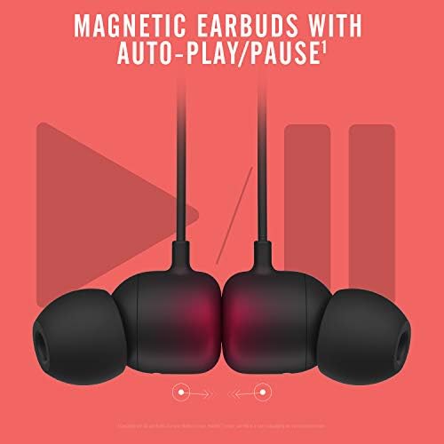Beats Flex Wireless Earbuds Apple W1 Headphone Chip, Magnetic Earphones, Class 1 Bluetooth, 12 Hours of Listening Time, Built-in Microphone – Black