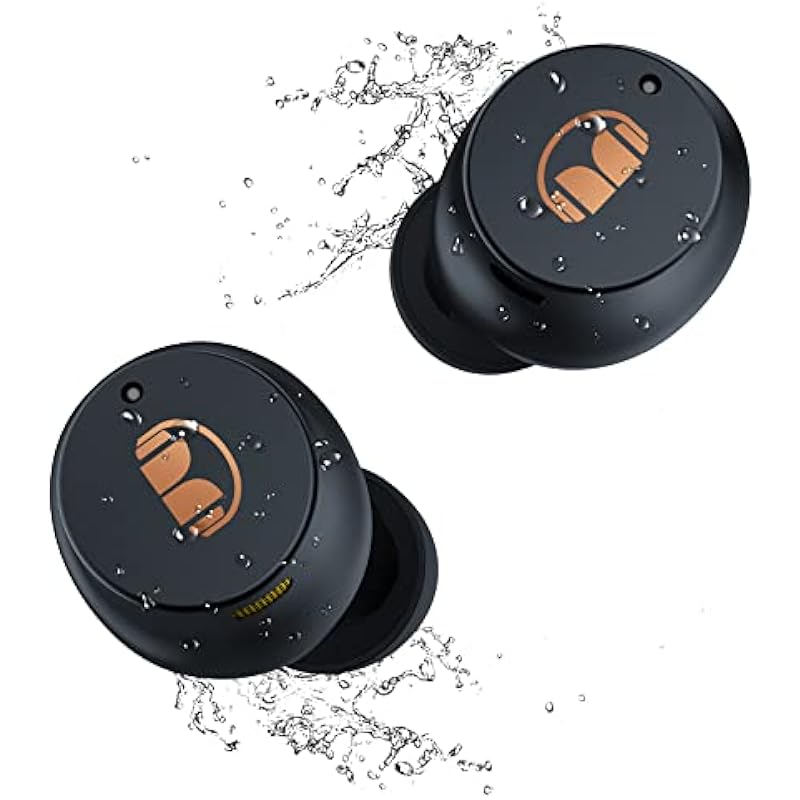 Monster N-Lite 200 AirLinks Wireless Earbuds, Bluetooth 5.0 Headphones, Built-in Mic for Clear Calls, Immersive Bass Sound, IPX5 Water Resistant Design for Sports, Black.