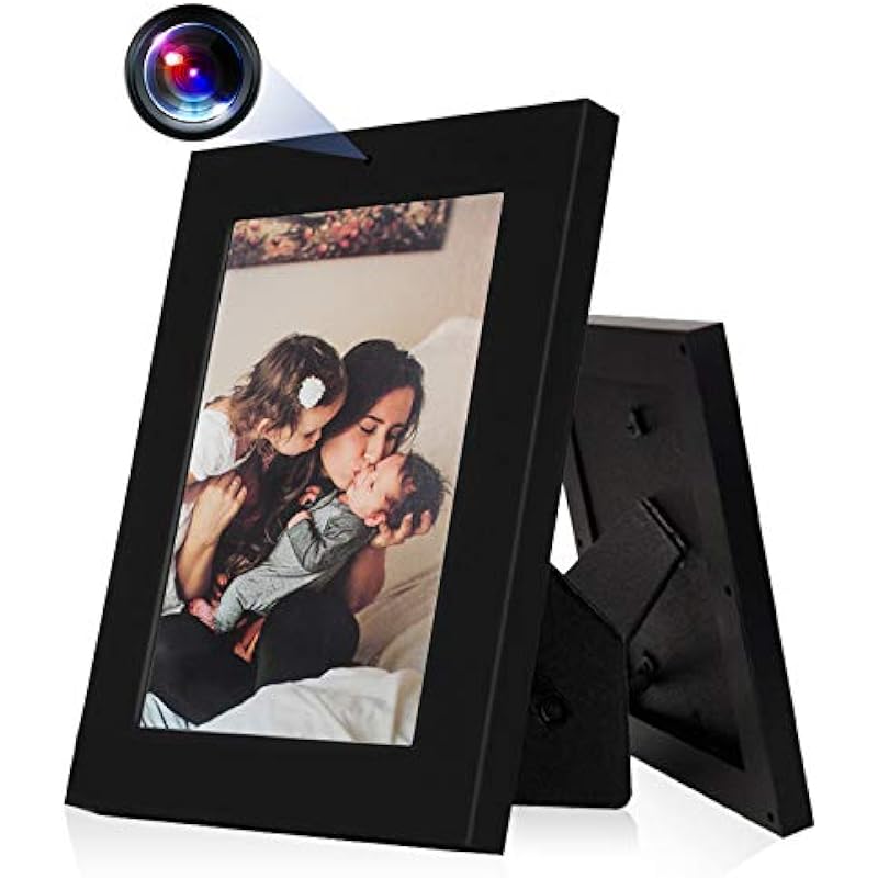 Spy Camera Photo Frame Hidden Camera 1080P Video Recorder for Home Security Nanny Camera with Motion Detection Wireless Surveillance Camera, No WiFi Function