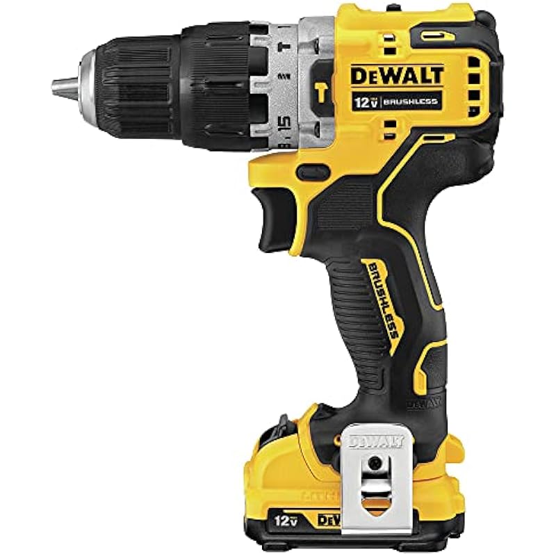 DEWALT 12V MAX XTREME Compact Hammer Drill/Driver Kit 3/8 in. Brushless (DCD706F2)