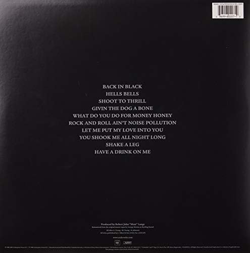 Back In Black(180 Gram Vinyl)