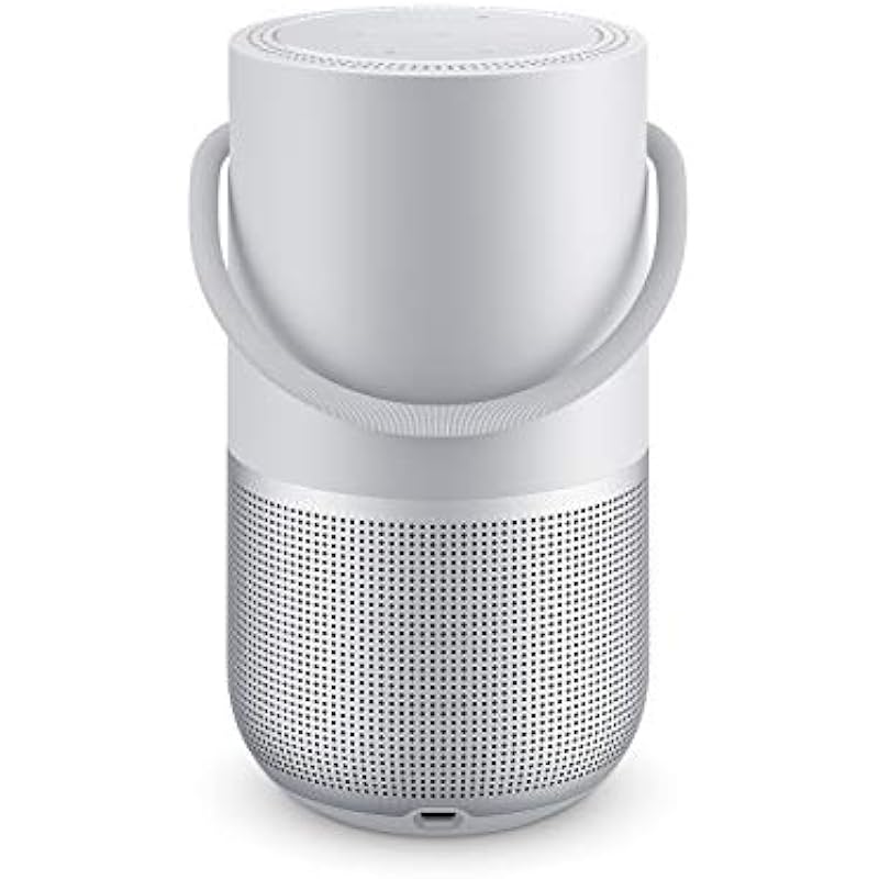 Bose Portable Smart Speaker – With Alexa Voice Control Built-In, Luxe Silver