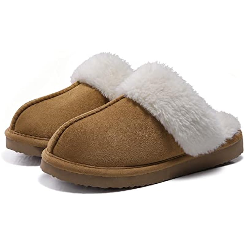 Litfun Women’s Fuzzy Memory Foam Slippers Fluffy Winter House Shoes Indoor and Outdoor