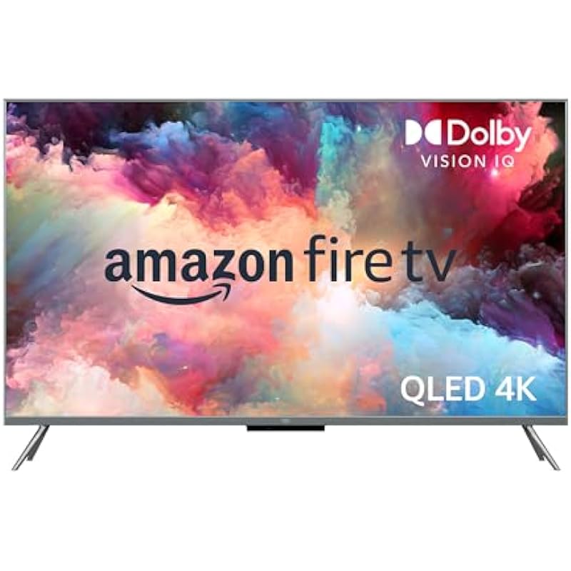 Amazon Fire TV 55″ Omni QLED Series 4K UHD smart TV, Dolby Vision IQ, Local Dimming, Fire TV Ambient Experience, hands-free with Alexa