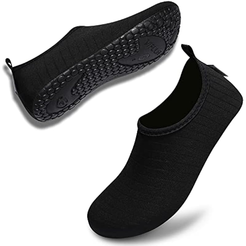 VIFUUR Water Sports Shoes Barefoot Quick-Dry Aqua Yoga Socks Slip-on for Men Women