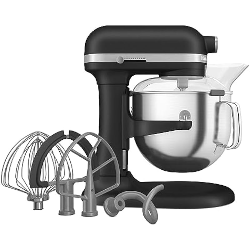 KitchenAid 7 Quart Bowl-Lift Stand Mixer, Cast Iron Black, KSM70SKXXBK