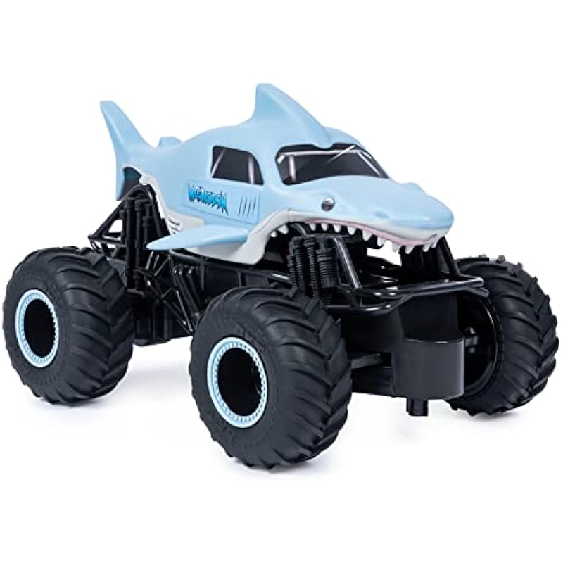 Monster Jam, Official Megalodon Remote Control Monster Truck for Boys and Girls, 1:24 Scale, 2.4 GHz, Kids Toys for Ages 4-6+