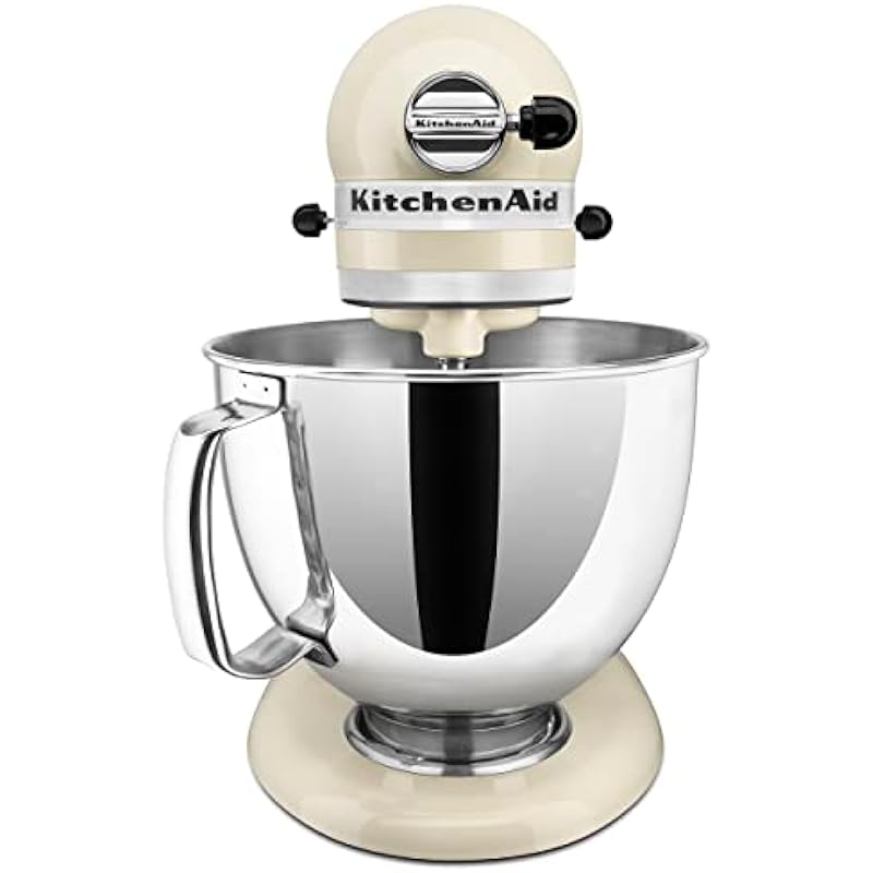 KitchenAid Artisan Series 5-Quart Tilt-Head Stand Mixer, Almond Cream, KSM150PSAC