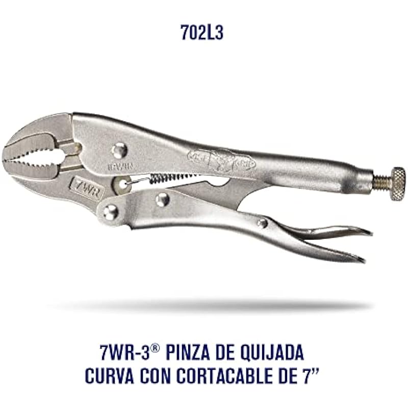 Vise Grip7-Inch Curved Jaw Locking Pliers with Cutter (VGP7WR)