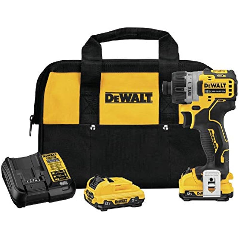 DEWALT 12V MAX XTREME Compact Brushless Screwdriver kit 1/4 in. 15 clutch settings (DCF601F2)