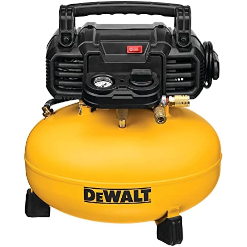 DEWALT DWFP1KIT 18 Gauge Brad Nailer and 6 Gallon Oil-Free Pancake Air Compressor Combo Kit