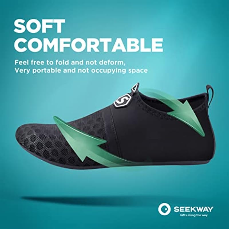 SEEKWAY Water Shoes Women Men Quick-Dry Beach Aqua Socks Barefoot Non Slip Swim Pool Outdoor Surf River Lake Yoga