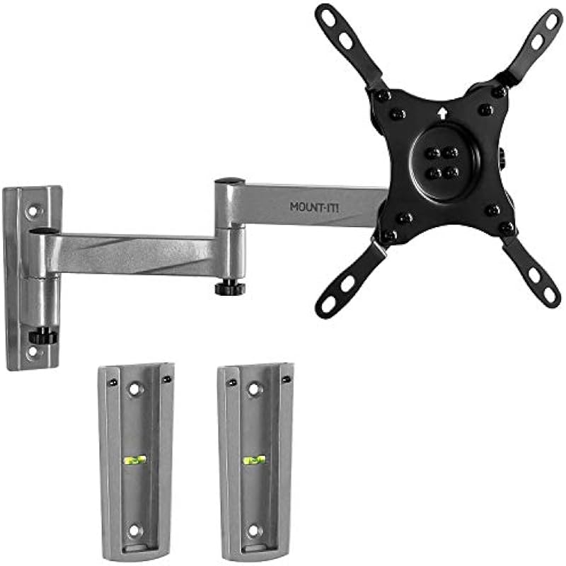 Mount-It! RV TV Mount, Lockable Full Motion TV Wall Mount Designed Specifically for RV or Mobile Home Use Single Arm Tilting and Swiveling 42 Inches Max, 33 Lb Capacity, VESA 200 Compatible