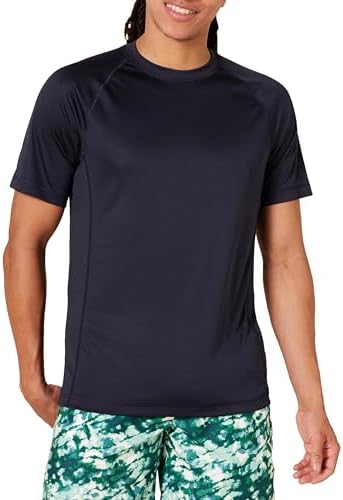 Amazon Essentials Mens Short-Sleeve Quick-Dry UPF 50 Swim Tee