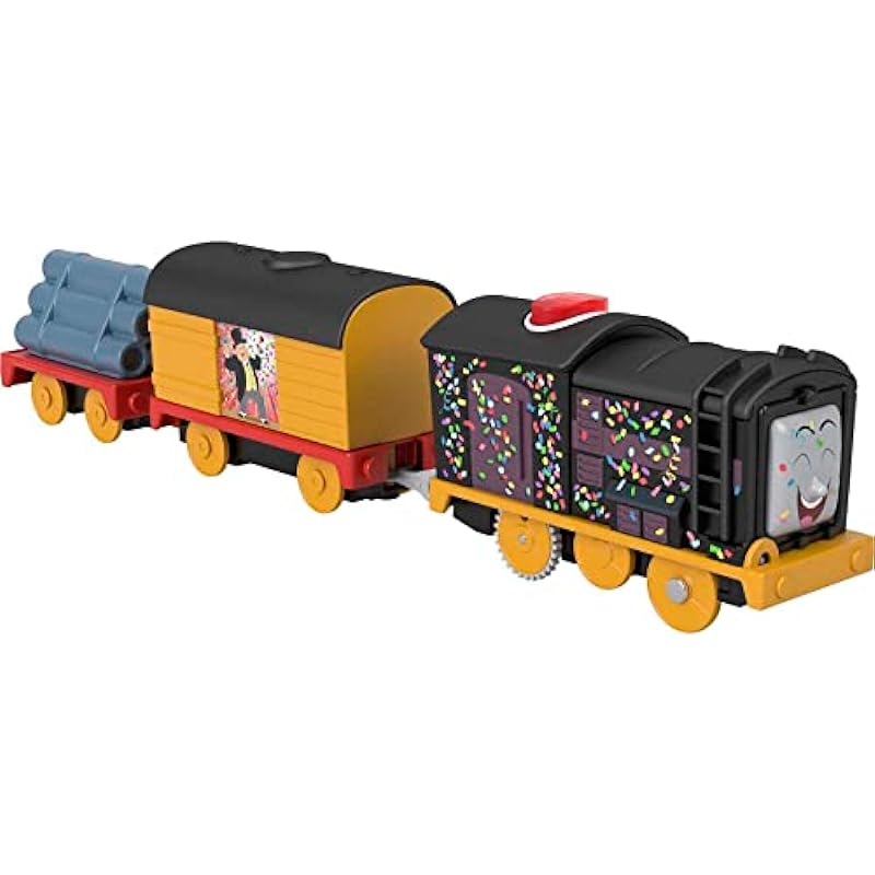 Fisher-Price Thomas and Friends Talking Diesel Toy Train with Sounds & Phrases for Preschool Pretend Play, Battery-Powered Motorized Engine with Tender