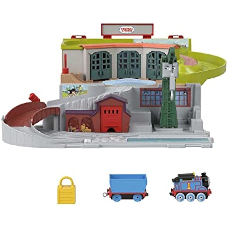 Thomas & Friends Sodor Take-Along Train Set With Diecast Push-Along Thomas Engine For Preschool Kids Ages 3+ Years