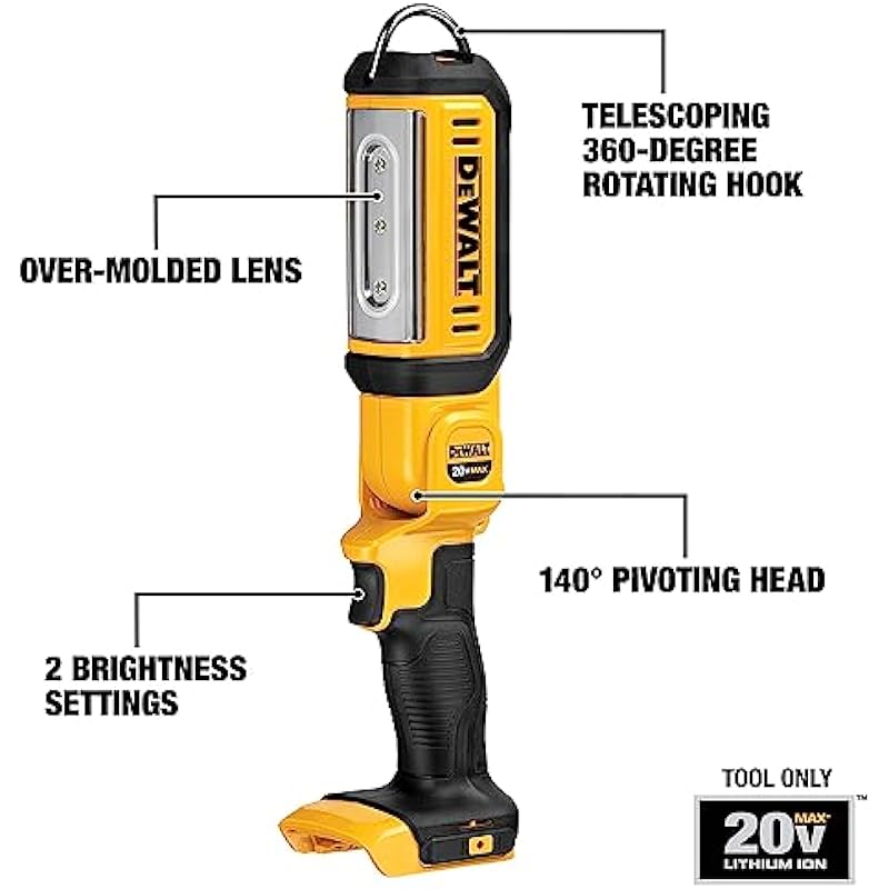 DEWALT 20V MAX* LED Work Light, Hand Held, Tool Only (DCL050)