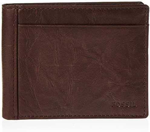 Fossil Men’s Quinn Leather Bifold with Flip ID Wallet