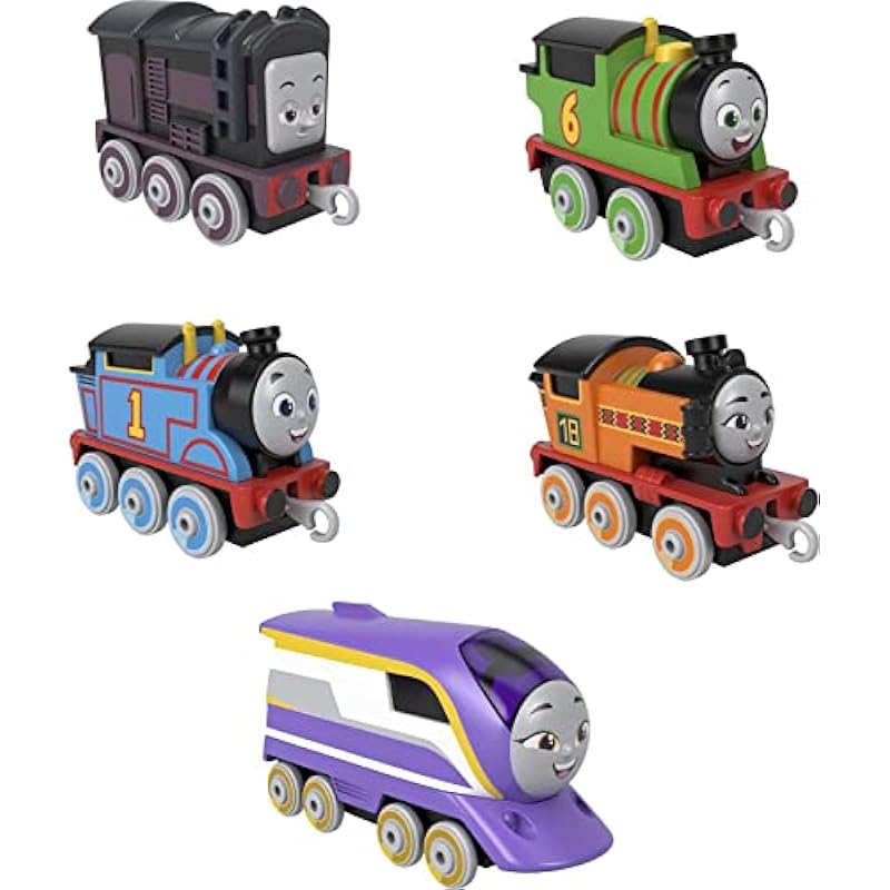 Thomas & Friends Toy Trains for Kids, Adventures Engine Pack, Set of 5 Push-Along Vehicles for Preschool Kids Ages 3 and Older
