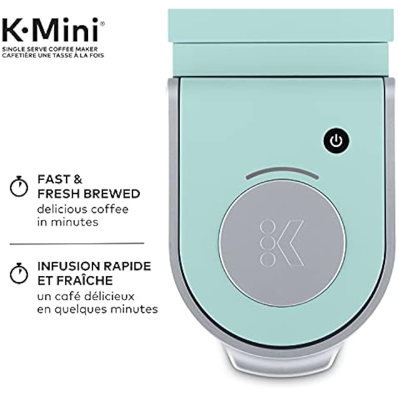 Keurig K-Mini Single Serve K-Cup Pod Coffee Maker, Featuring An Ultra-sleek Design, Oasis