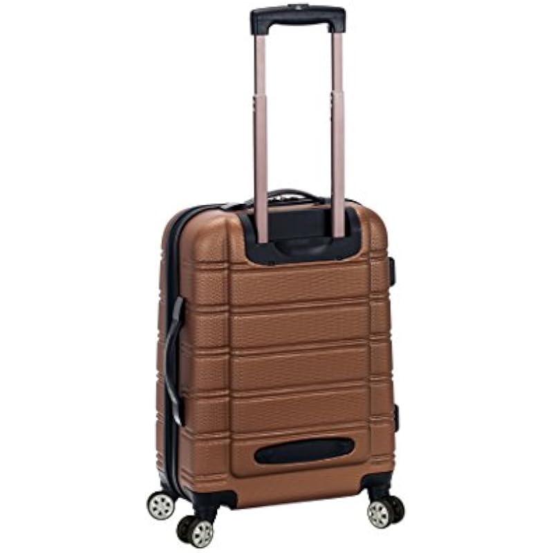 ROCKLAND 20 Inch 28 Inch 2PC Expandable ABS Spinner Set, Brown, One Size