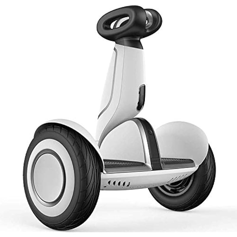 Segway Ninebot S-Plus Smart Self-Balancing Electric Scooter with Intelligent Lighting and Battery System, Remote Control and Auto-Following Mode, White