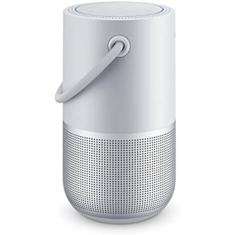 Bose Portable Smart Speaker – With Alexa Voice Control Built-In, Luxe Silver