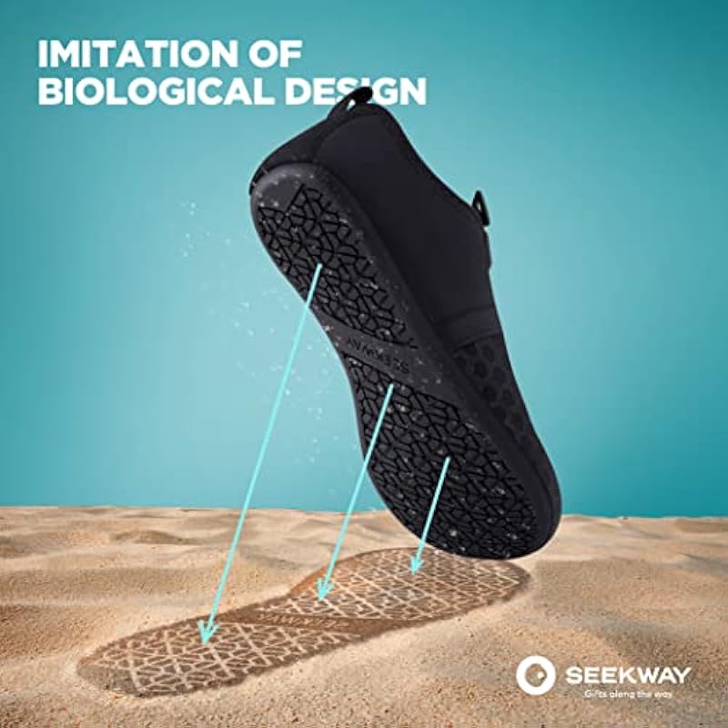 SEEKWAY Water Shoes Women Men Quick-Dry Beach Aqua Socks Barefoot Non Slip Swim Pool Outdoor Surf River Lake Yoga