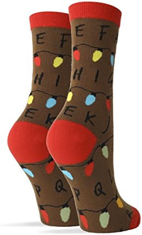Oooh Yeah Women’s Combed Cotton Funny Novelty Crew Thanksgiving Christmas Socks
