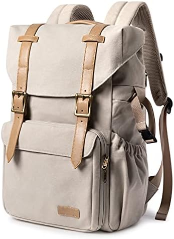 BAGSMART Camera Backpack, Anti-Theft DSLR SLR Camera Bag Water Resistant Canvas Backpack with Rain Cover, Tripod Holder