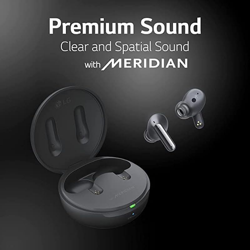 LG Tone Free FP5 Enhanced Active Noise Cancelling Wireless Earbuds w/Meridian Audio